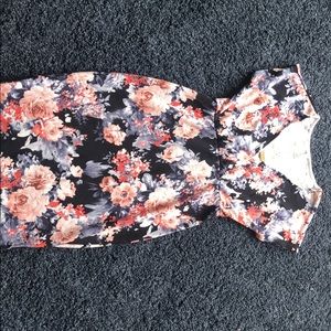 Gorgeous floral pink blush maternity dress